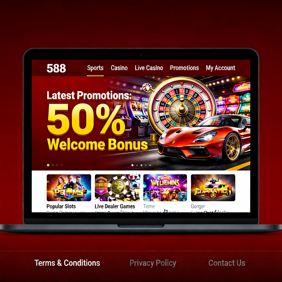 Tampilan halaman utama M88 yang diakses melalui link alternatif dengan navigasi lengkap dan promosi terbaru